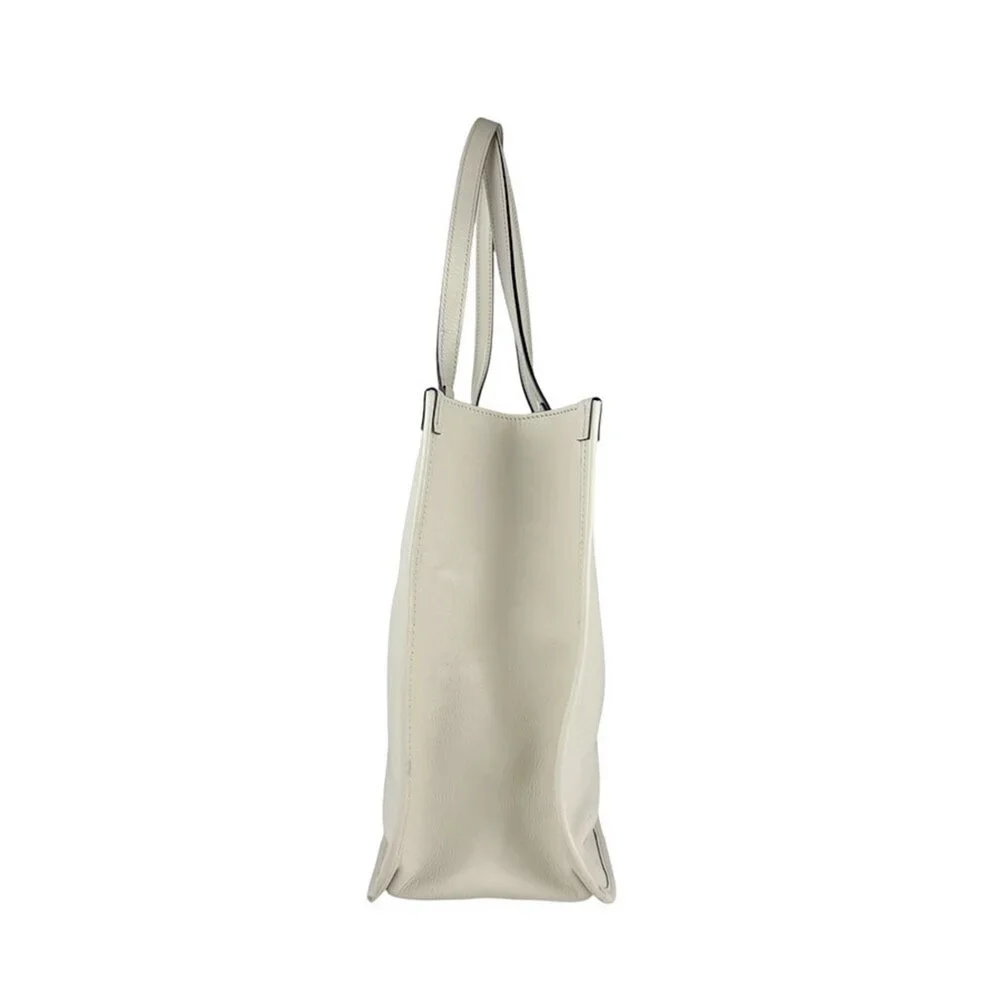 GUCCI Authentic White Leather Horsebit Shoulder Bag - Picture 2 of 5